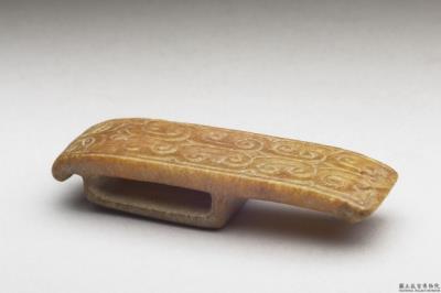 图片[2]-Jade scabbard slide with animal pattern, Yuan dynasty (1271-1368)-China Archive